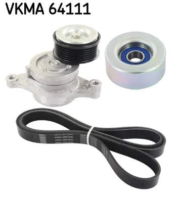 Роликовий модуль натягувача ременя (ролик, ремінь) SKF VKMA 64111 (фото 1)