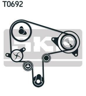 Роликовий модуль натягувача ременя (ролик, ремінь) SKF VKMA 94619 (фото 1)