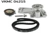 Ремкомплект ГРМ + помпа FORD/VOLVO C-Max/Fiesta/Focus/Mondeo/TransitConnect/S60/V70 "1,6 "10>> VKMC04215