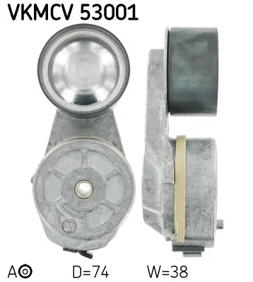 Ролик з натягувачем APV1054 D=74, W=38 SKF VKMCV 53001 (фото 1)