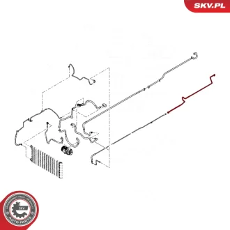 Трубка кондиционера высокого давления NISSAN NV300 OPEL Vivaro RENAULT Trafic, 924626825R SKV GERMANY 54SKV663