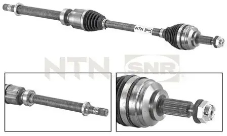 Вал привідний RENAULT CLIO IV, DACIA LOGAN II, SANDERO II (вир-во NTN-SNR) SNR NTN DK55.052 (фото 1)