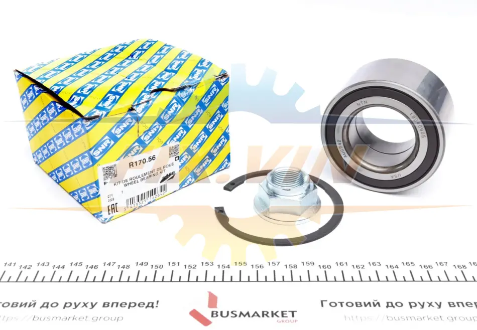 Підшипник маточини (комплект) SNR SNR NTN R170.56 (фото 1)