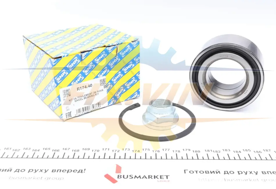 Комплект підшипника маточини колеса SNR NTN R174.40 (фото 1)