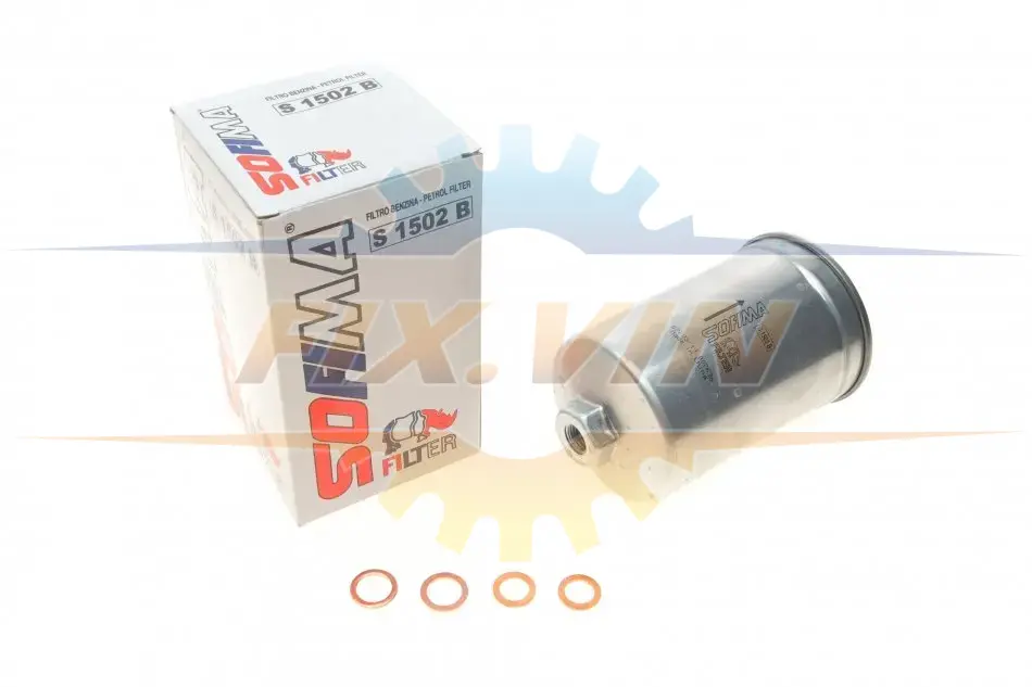 Фільтр паливний AUDI/VOLVO/FORD "2,0-2,5 "86-98 SOFIMA S 1502 B (фото 1)