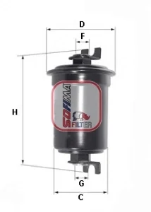 Фільтр паливний SOFIMA S1650B