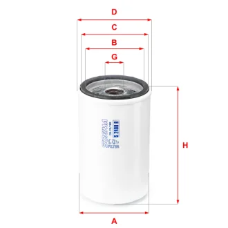 Фільтр масляний O78 H=123 M20x1.5 CITROEN C35 2.0-2.5 -94, FIAT Ducato I 2.5 -90, 1109-52, 75921440, 75492170, 5476207, 5443746C, 75492740, 5003173, 5003202, 5012039, 7984866, 5443746, 5443646 SOFIMA S2400R