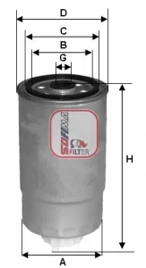 Фiльтр паливний SOFIMA S 4394 NR