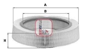 Фільтр повітряний Audi 100 1.8/2.0 -82 SOFIMA S 8460 A