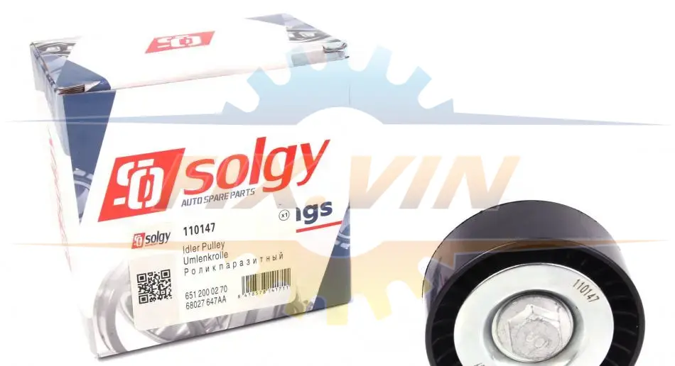 Ролик натяжний ременя генератора SOLGY Solgy 110147 (фото 1)