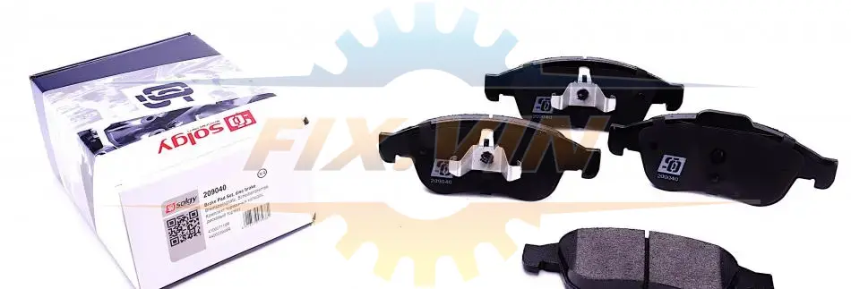 Колодки гальмівні (передні) Renault Fluence/Megane/Scenic 08- SOLGY Solgy 209040 (фото 1)