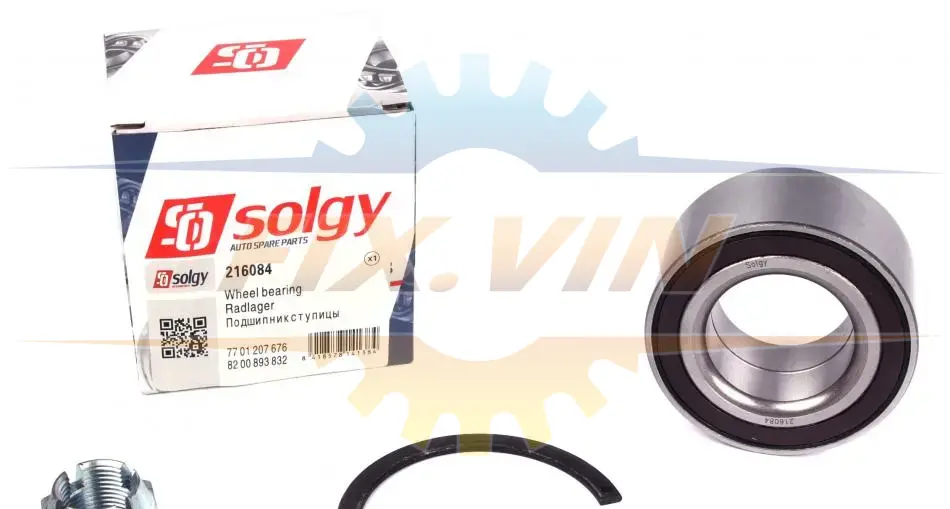 Підшипник маточини (ремкомплект) SOLGY Solgy 216084 (фото 1)