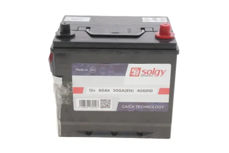 Стартерна батарея (акумулятор) SOLGY Solgy 406010