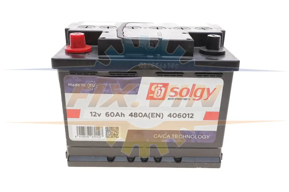 Стартерна батарея (акумулятор) SOLGY Solgy 406012 (фото 1)
