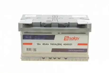 Стартерна батарея (акумулятор) SOLGY Solgy 406021