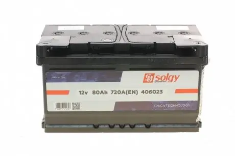 Стартерна батарея (акумулятор) SOLGY Solgy 406023