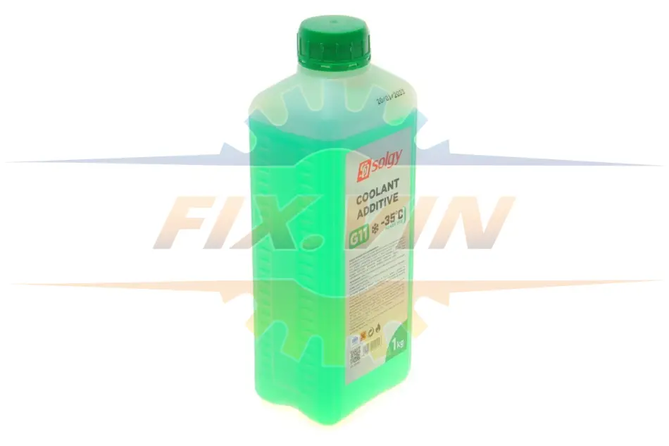 Антифриз (зелений) G11 (1kg) (-35°) (готовий до застосування) SOLGY Solgy 503004 (фото 1)