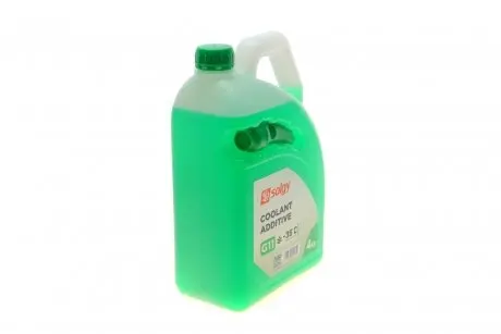 Антифриз (зелений) G11 (4kg) (-35°) (готовий до застосування) SOLGY Solgy 503005