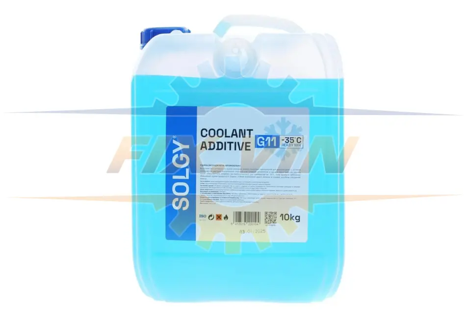 Антифриз (синій) G11 (10kg) (-35°C готовий до застосування) Solgy 503010 (фото 1)