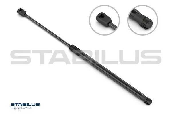 Газова пружина капота лів/прав макс довжина: 357мм, хід штока:121мм LAND ROVER DISCOVERY SPORT FURGON/SUV/SUV 09.14- STABILUS 308580 (фото 1)