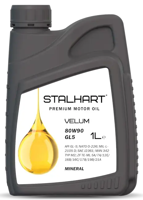 Олива трансмiсiйна VELUM 80W-90 GL5 1L STALHART 745421 (фото 1)