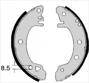 Гальмівні колодки барабанні STARLINE BC 01380