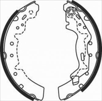 Гальмівні колодки барабанні STARLINE BC 07670