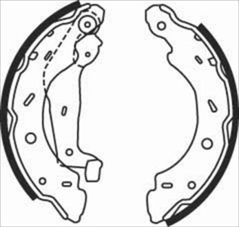 Гальмівні колодки барабанні STARLINE BC 07750