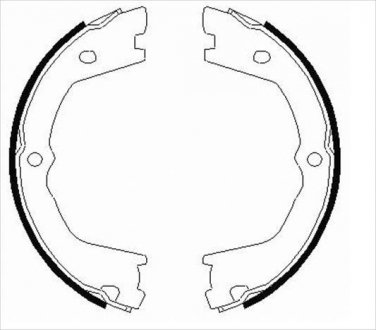 Гальмівні колодки барабанні STARLINE BC 09080