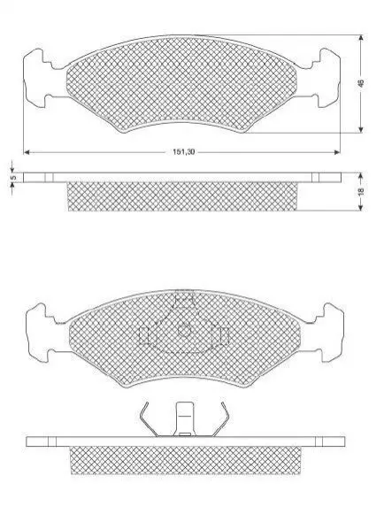 Гальмівні колодки дискові STARLINE BD S033 (фото 1)