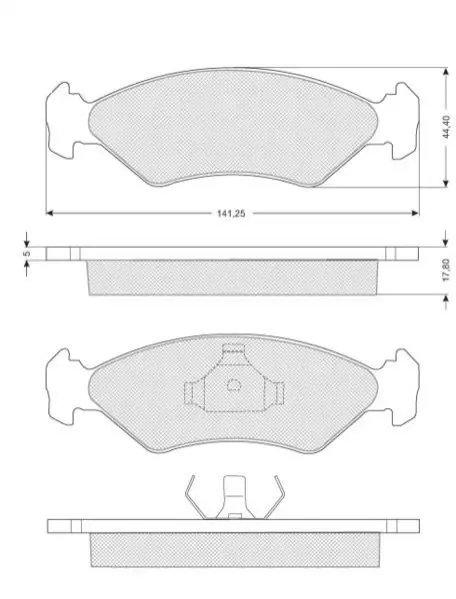 Гальмівні колодки дискові STARLINE BD S040 (фото 1)