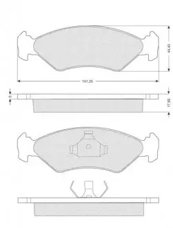 Гальмівні колодки дискові STARLINE BD S040