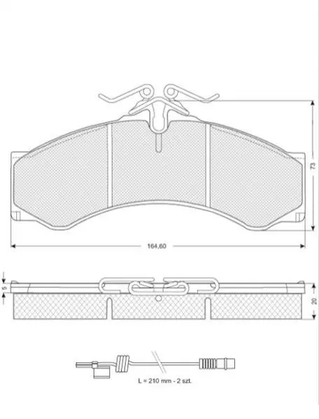 Гальмівні колодки дискові STARLINE BD S061 (фото 1)