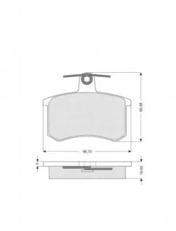 Гальмівні колодки дискові STARLINE BD S080