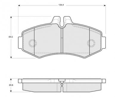 Гальмівні колодки дискові STARLINE BD S086