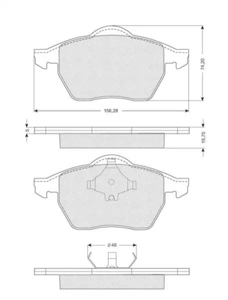 Гальмівні колодки дискові STARLINE BD S087 (фото 1)