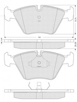 Гальмівні колодки дискові STARLINE BD S091