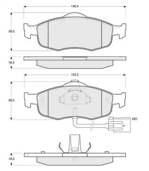 Гальмівні колодки дискові STARLINE BD S105 (фото 1)