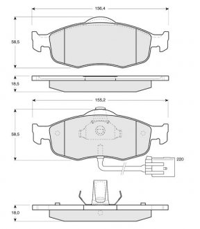 Гальмівні колодки дискові STARLINE BD S105