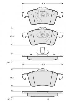 Гальмівні колодки дискові STARLINE BD S114