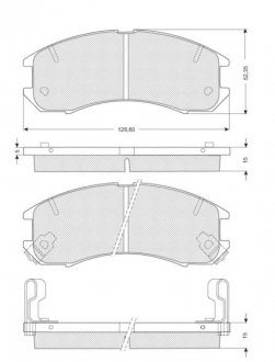 Гальмівні колодки дискові STARLINE BD S126