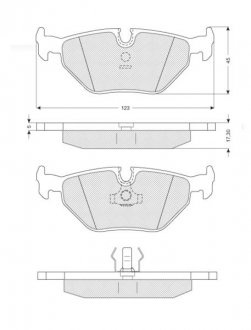 Гальмівні колодки дискові STARLINE BD S131 (фото 1)