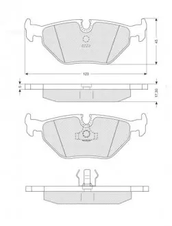 Гальмівні колодки дискові STARLINE BD S131