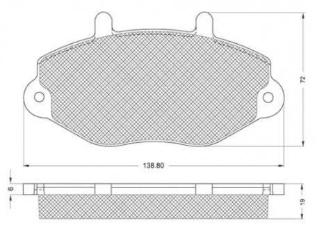 Гальмівні колодки дискові STARLINE BD S137