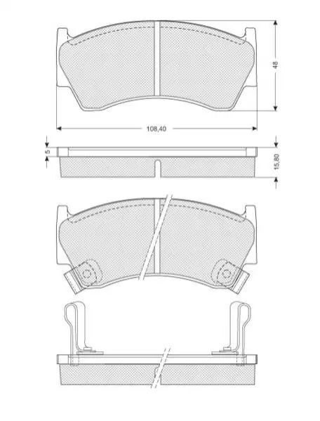Гальмівні колодки дискові STARLINE BD S139 (фото 1)