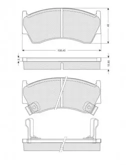 Гальмівні колодки дискові STARLINE BD S139