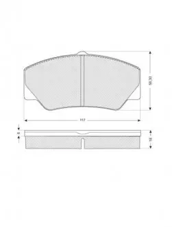 Гальмівні колодки дискові STARLINE BD S154