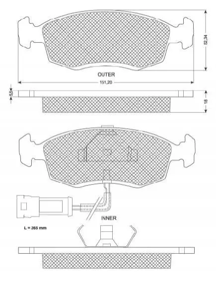 Гальмівні колодки дискові STARLINE BD S157 (фото 1)