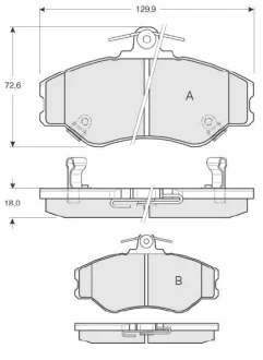 Гальмівні колодки дискові STARLINE BD S171