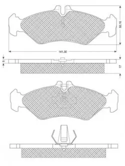 Гальмівні колодки дискові STARLINE BD S191